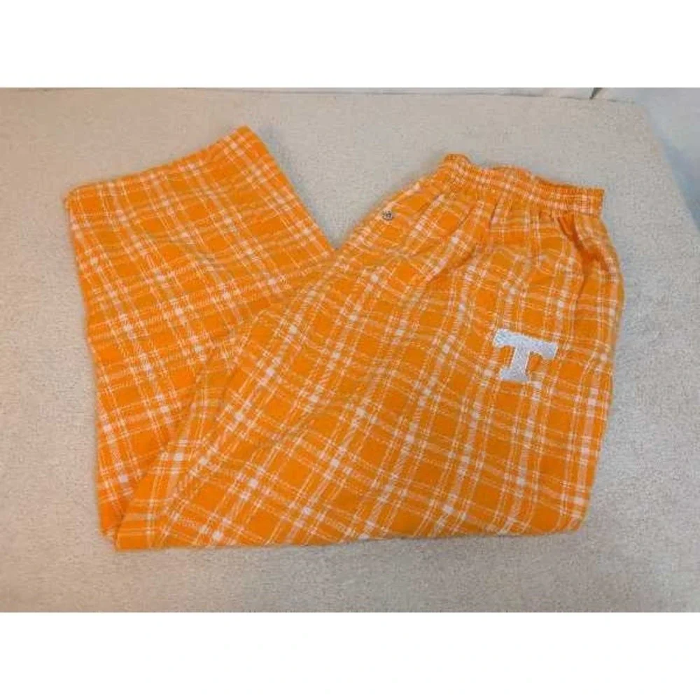 Concepts Sport Orange Plaid Pajama Pants Tennessee Volunteers T Logo XL